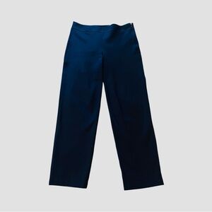 Emporio Armani deep navy straight leg side zip pants